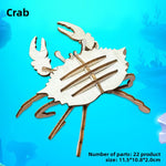 Wooden Animal and Vehicle 3D Puzzle Models