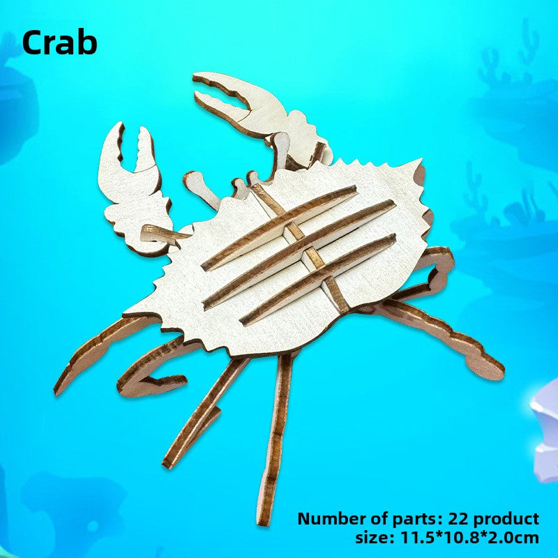 Wooden Animal and Vehicle 3D Puzzle Models