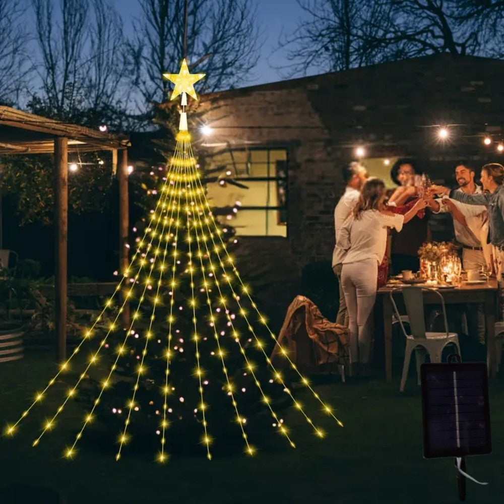 Christmas Star Waterfall String Lights