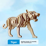 Wooden Animal and Vehicle 3D Puzzle Models
