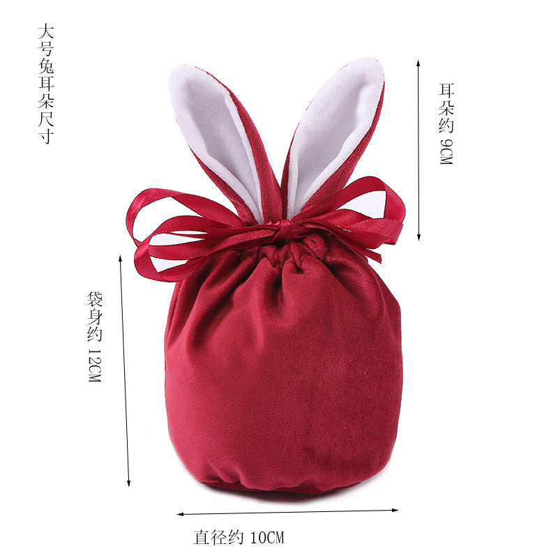 Bunny-Ear Drawstring Gift Bags