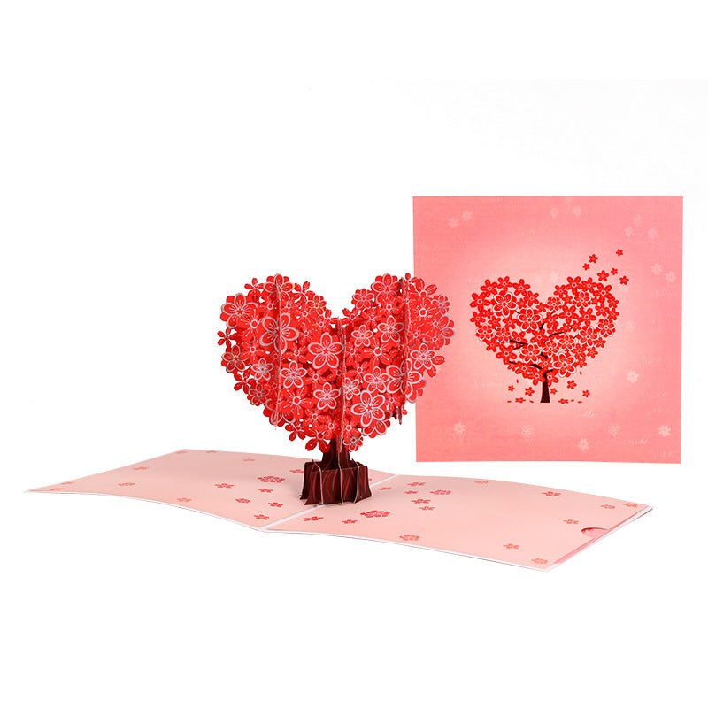 Heart Blossom Tree Pop-Up Greeting Card