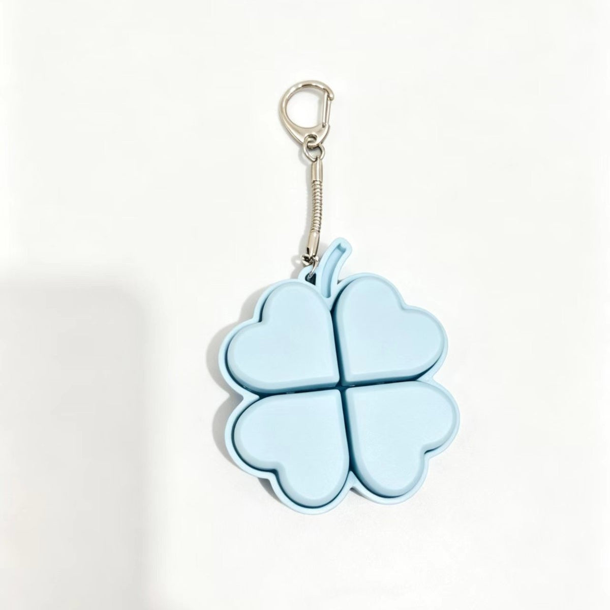 Four-Leaf Clover Button Keychain