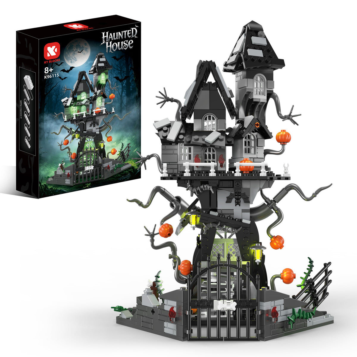 Halloween Haunted House Display Building Kit - 598 Pieces