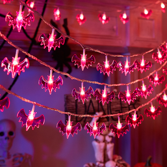 Autumn Pumpkin & Maple Leaf LED String Lights