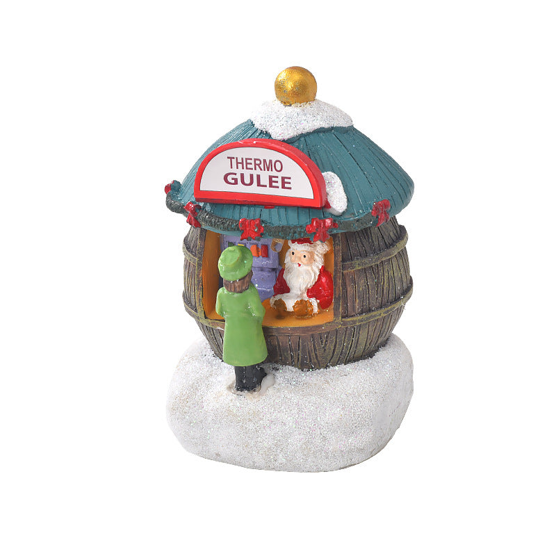 Christmas Miniature Village Shops